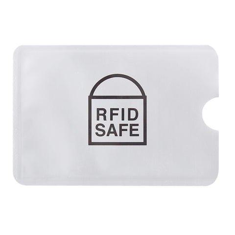 Protezione per carte con custodia antifurto RFID in foglio di alluminio da 20 pezzi, dimensioni: 9,1 * 6,3 cm, RFID SAFE 100pcs