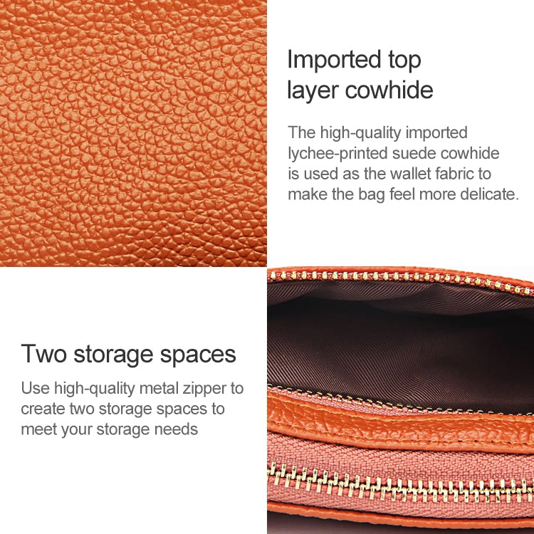 Stylish Litchi Texture Wallet Clutch Bag for Women