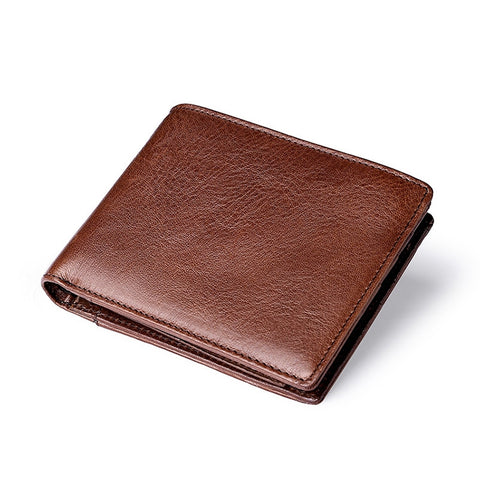 8016 Porte-cartes pour homme avec plus de détails sur la carte en peau de vache rétro, avec porte-carte amovible, 8016