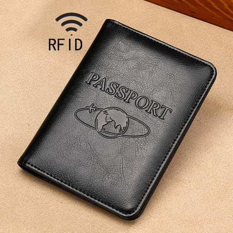 TP-8296 Porta passaporto da viaggio in pelle RFID multifunzionale