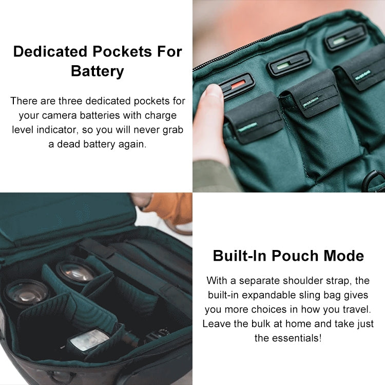 PGYTECH Waterproof Shockproof 2-in-1 Outdoor Backpack Bag