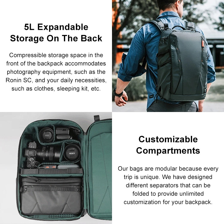 PGYTECH Waterproof Shockproof 2-in-1 Outdoor Backpack Bag
