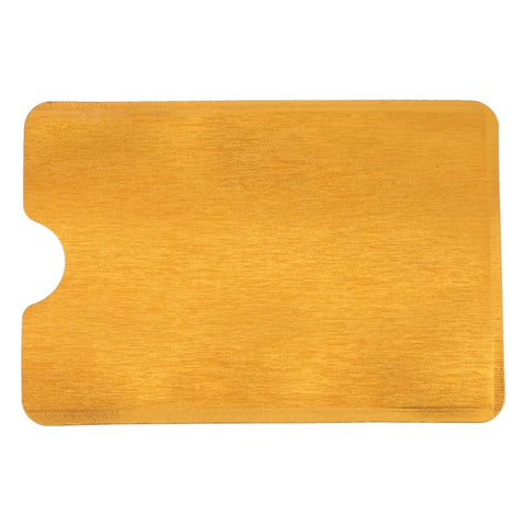 Protezione per carte con custodia antifurto RFID in foglio di alluminio da 100 pezzi, dimensioni: 9,1 * 6,3 cm, RFID 100pcs (Gold), RFID 100pcs (Silver)