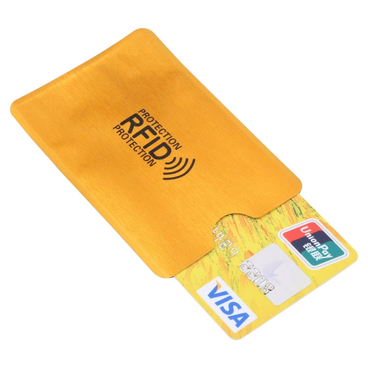 100 PCS RFID Blocking Card Sleeves - Aluminum Foil