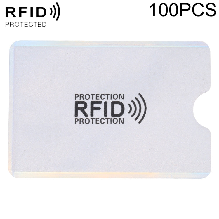 100 PCS RFID Blocking Card Sleeves - Aluminum Foil