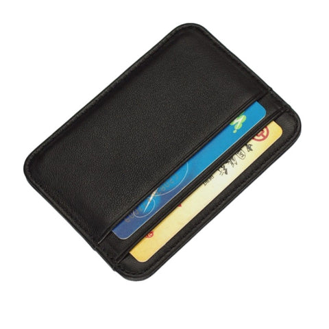 C1712H2 Mini comodo porta carte di credito ultra sottile in pelle di pecora, C1712H2