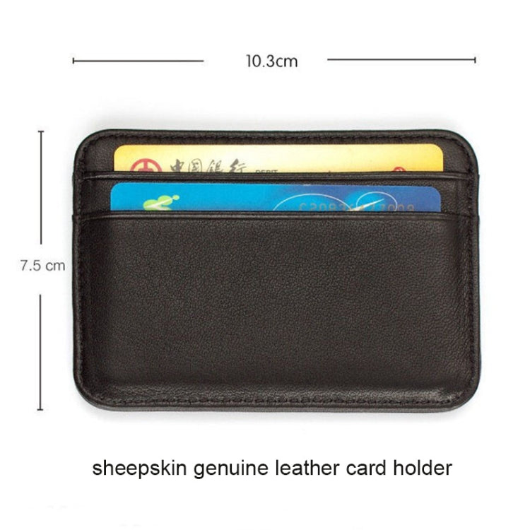Ultra Thin Sheepskin Card Case - Convenient Mini Wallet