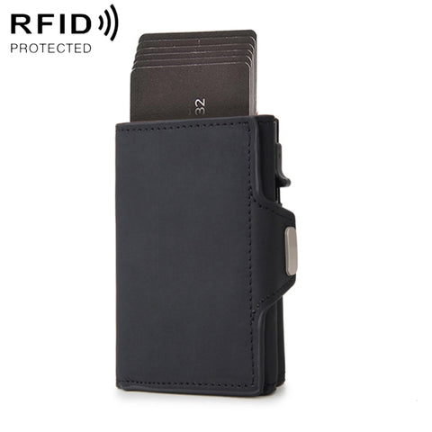 CH0727-1 Pacchetto di carte multifunzionali con cerniera RFID in fibra di carbonio