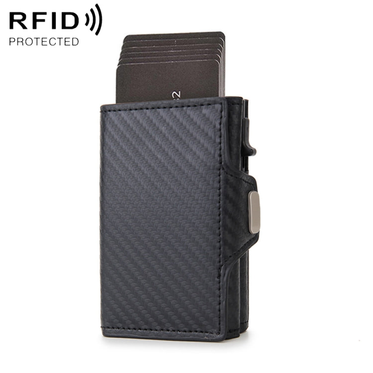 RFID Carbon Fiber Multifunctional Card Holder Bag