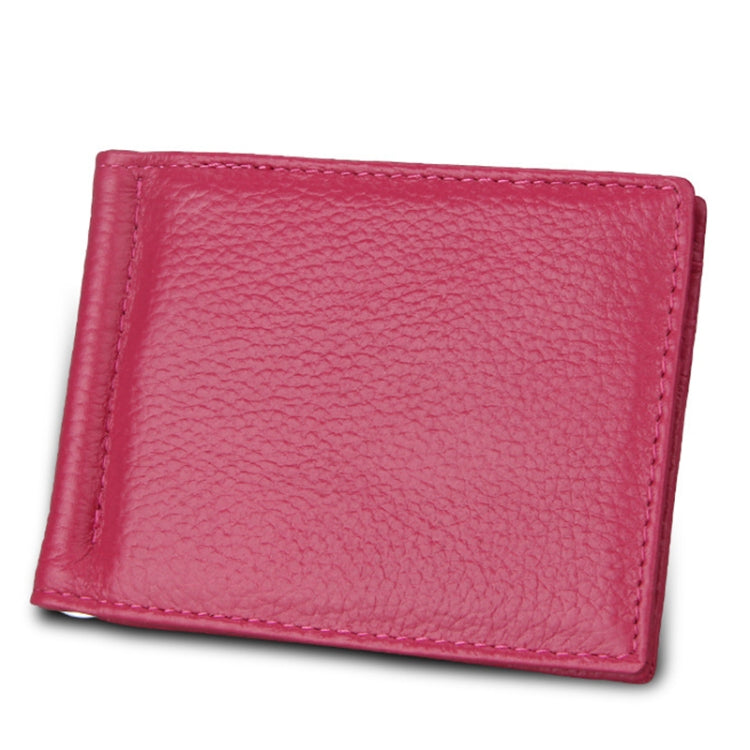 Cowhide Leather RFID Blocking Card Holder Wallet with 6