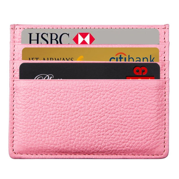 RFID Blocking Cowhide Leather Card Holder - Stylish