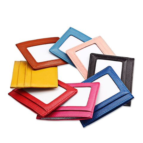 Custodia protettiva per borsa per carte con blocco RFID in pelle di vacchetta con texture litchi di tipo aperto