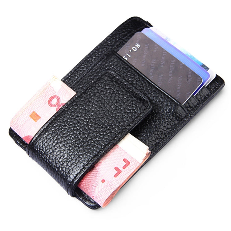 Cowhide Leather RFID Blocking Card Holder Wallet with Photo