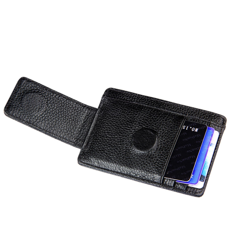 Cowhide Leather RFID Blocking Card Holder Wallet with Photo