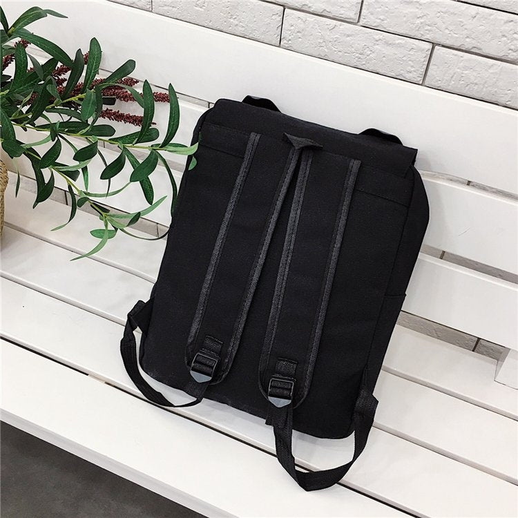 Cat Shape Canvas Backpack for Stylish Everyday Use