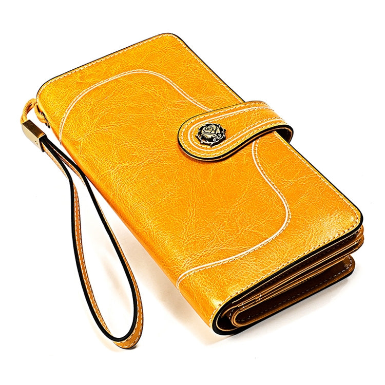 Large Capacity Anti-Magnetic RFID Wallet Clutch for Women