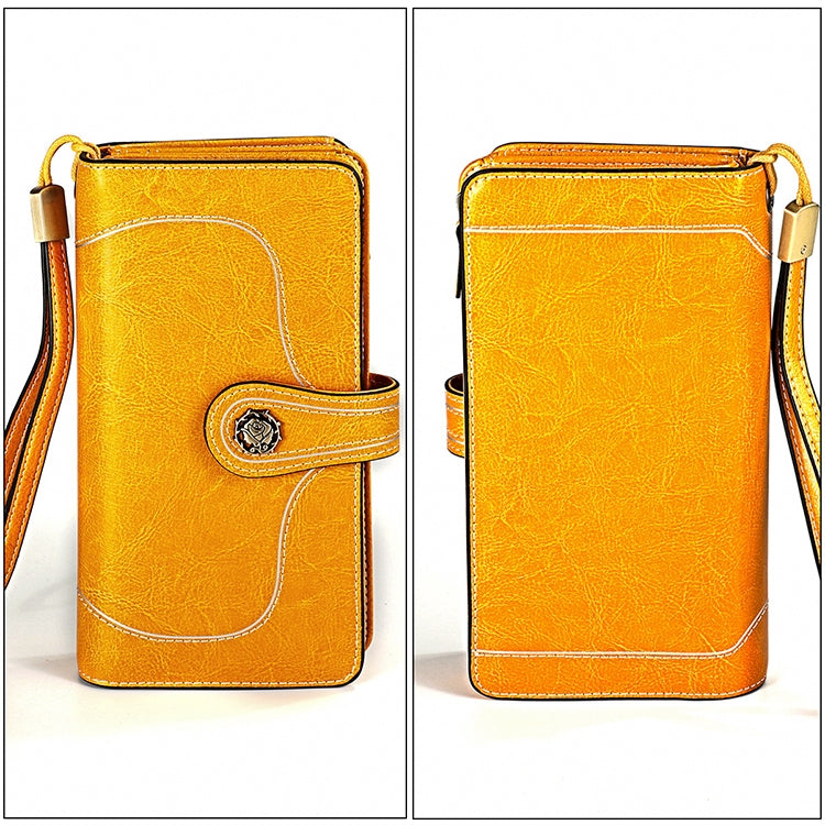 Large Capacity Anti-Magnetic RFID Wallet Clutch for Women