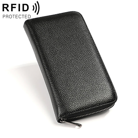 KB196 Portafoglio con pacchetto di carte per organo RFID antimagnetico multifunzione a 36 bit di grande capacità in pelle primo fiore