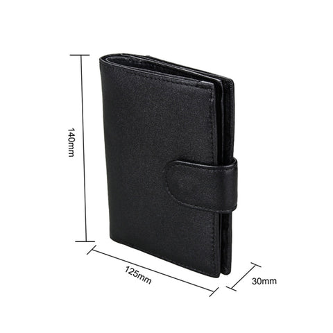 Portafoglio antimagnete RFID in vera pelle / Pacchetto passaporto / Slot per carte in pelle di vacchetta per uomo