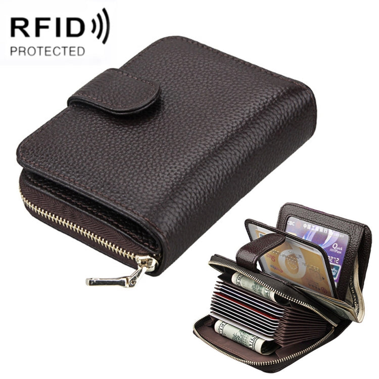 Stylish Full Grain Leather RFID Wallet for Women