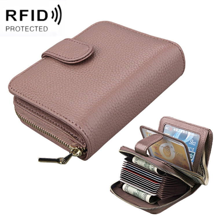 Stylish Full Grain Leather RFID Wallet for Women