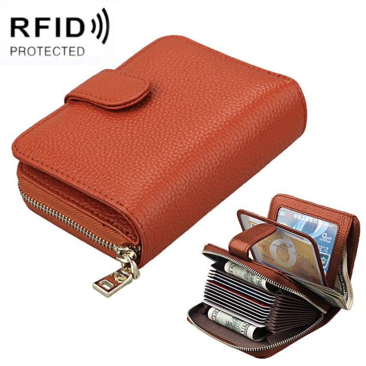 Stylish Full Grain Leather RFID Wallet for Women