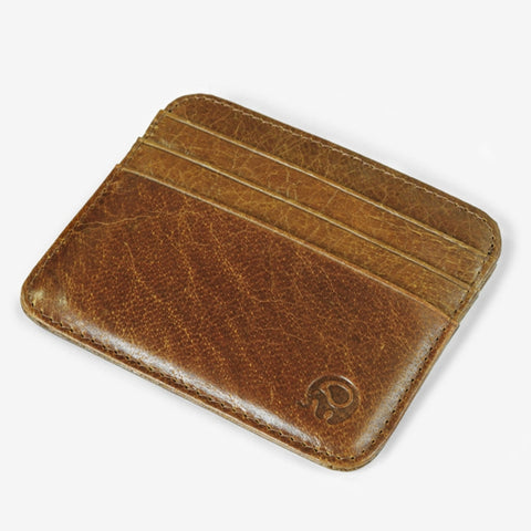 XIAO YUAN XIANG Tasca in pelle di vacchetta Porta carte con 6 porta carte Porta carte Porta carte, Dimensioni: 10,7 cm x 8,7 cm, Consegna colore casuale, 6 Card Sleeve