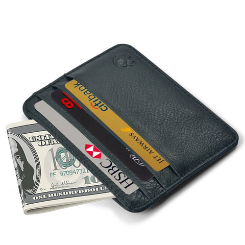 XIAO YUAN XIANG Tasca in pelle di vacchetta Porta carte con 6 porta carte Porta carte Porta carte, Dimensioni: 10,7 cm x 8,7 cm, Consegna colore casuale, 6 Card Sleeve