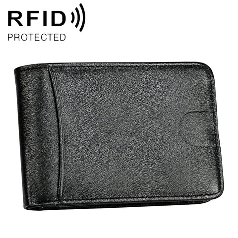 KB186 Porta carte di credito in pelle con texture Mini Crazy Horse RFID antimagnetico per uomo e donna
