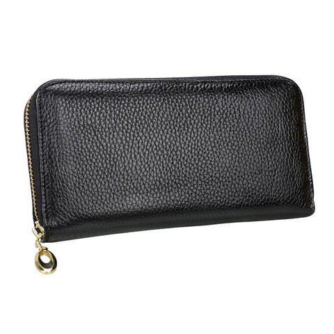 906 Borsa per cellulare con portafoglio a mano di grande capacità con texture Litchi RFID antimagnetica con slot per carte
