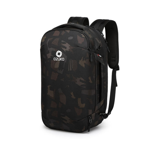 Ozuko 9216 Zaino un tracolla de voyage pour affari all'aperto imperméable de grande capacité de l'homme. Dimensions : grande, 20 pouces