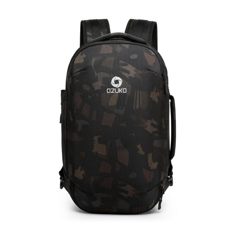 Ozuko 9216 Zaino un tracolla de voyage pour affari all'aperto imperméable de grande capacité de l'homme. Dimensions : grande, 20 pouces