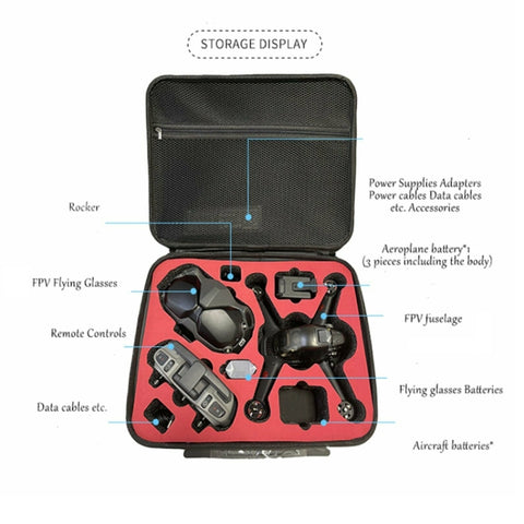Custodia rigida portatile Custodia da viaggio rigida Custodia impermeabile Custodia rigida per DJI FPV, For DJI FPV