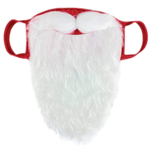 Maschera di cotone antipolvere con barba di Babbo Natale Ornamenti natalizi divertenti da vestire, Cotton Mask