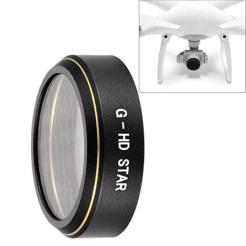 Filtro obiettivo a 6 punti effetto stella HD Drone per DJI Phantom 4 Pro, Star