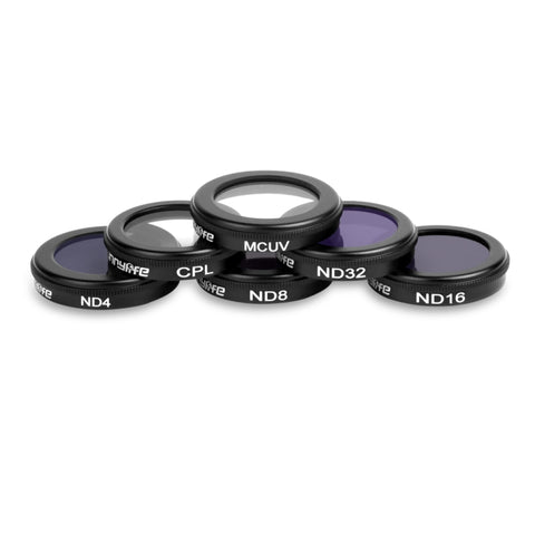 Sunnylife 6 en 1 HD MCUV + CPL + ND4 + ND8 + ND16 + ND32 Kit filtre objectif pour DJI Mavic 2 / Zoom, MCUV+CPL+ND4+ND8+ND16+ND32