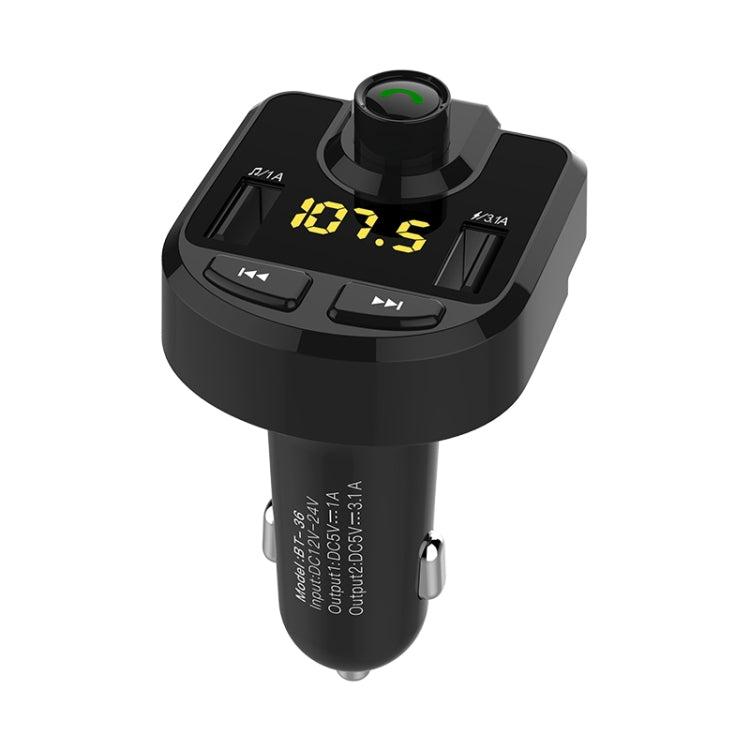 Dual USB Car Charger with Bluetooth and SD Card Support