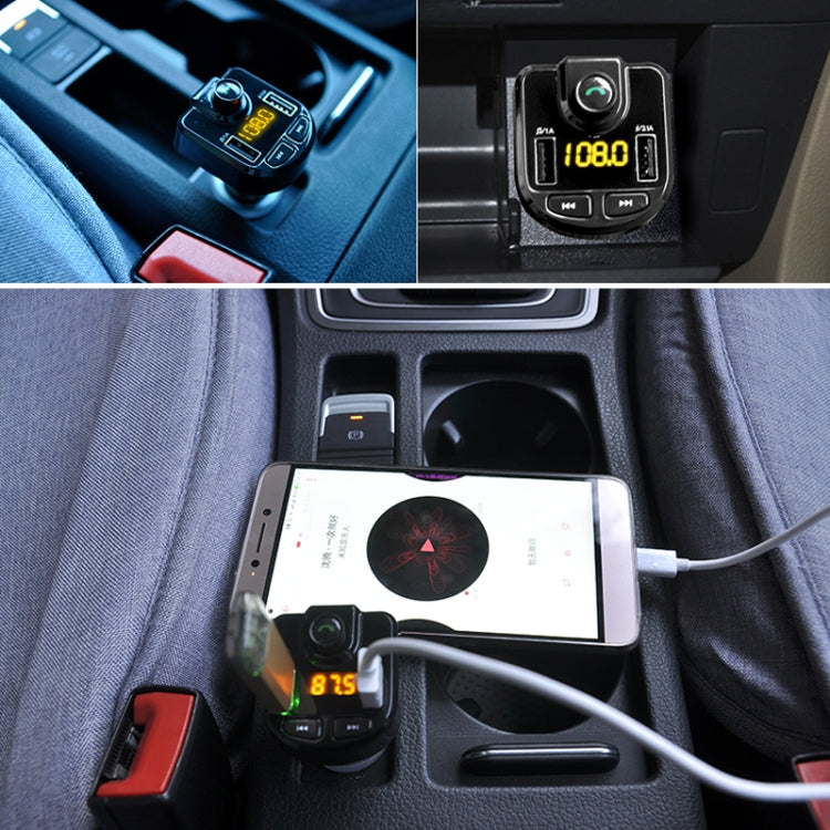 Dual USB Car Charger with Bluetooth and SD Card Support