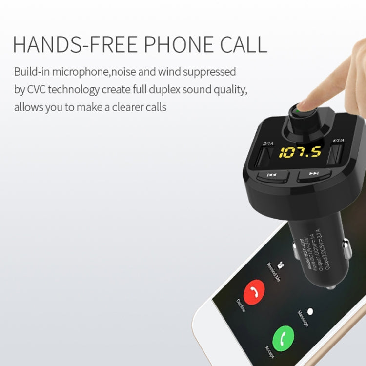 Dual USB Car Charger with Bluetooth and SD Card Support