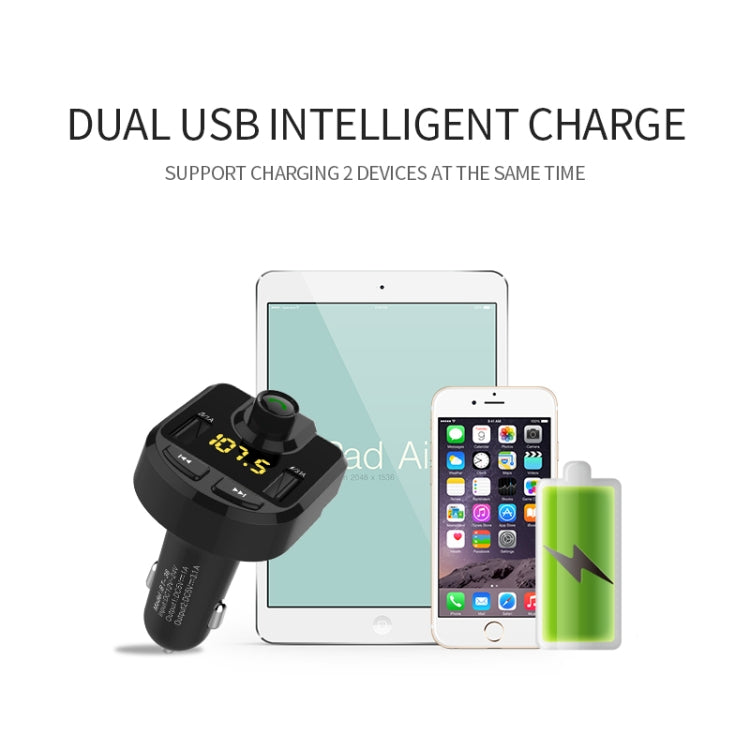 Dual USB Car Charger with Bluetooth and SD Card Support