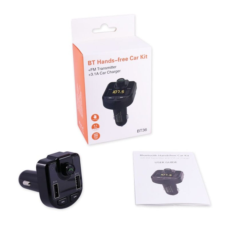 Dual USB Car Charger with Bluetooth and SD Card Support