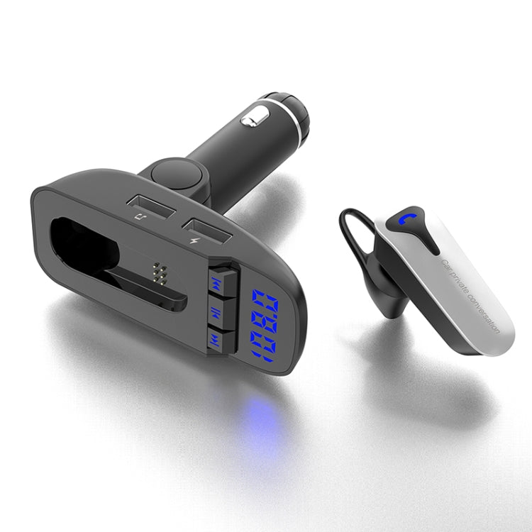 Wireless Bluetooth Car Kit with Dual USB Charger & FM