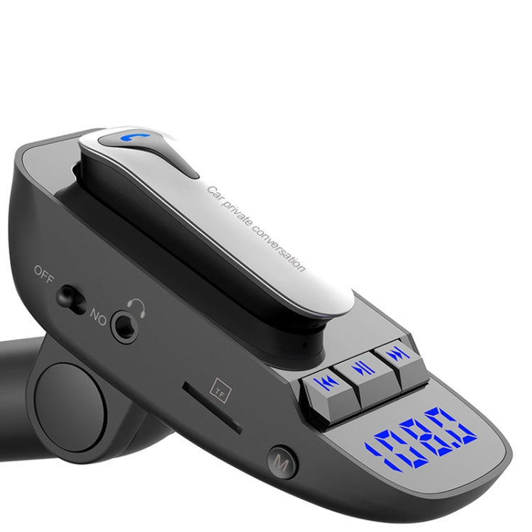 Wireless Bluetooth Car Kit with Dual USB Charger & FM