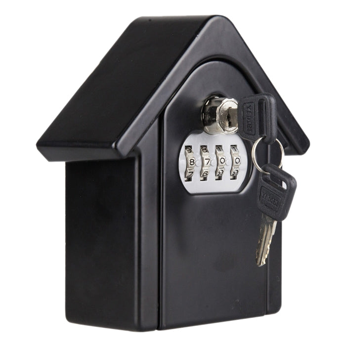 Hut Shape Security Box with Key for Safe Password Storage
