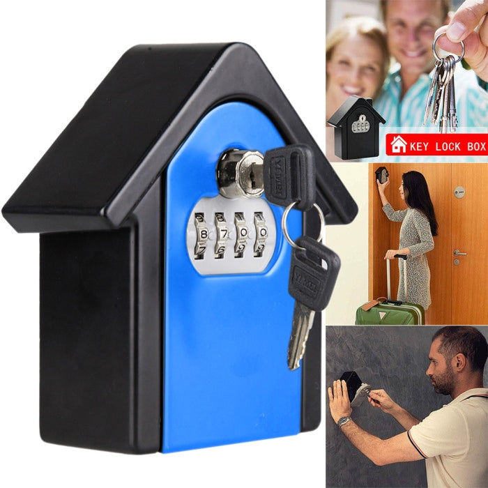 Hut Shape Security Box with Key for Safe Password Storage