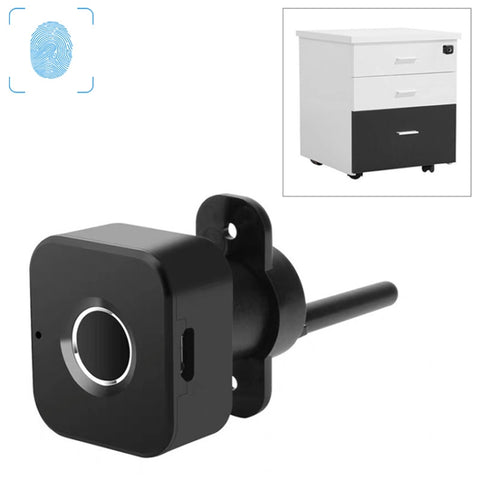 BP01-B Cassetto triplo con ricarica micro USB Sblocco mano destra Blocco con impronta digitale intelligente a semiconduttore, Right Hand Unlocking