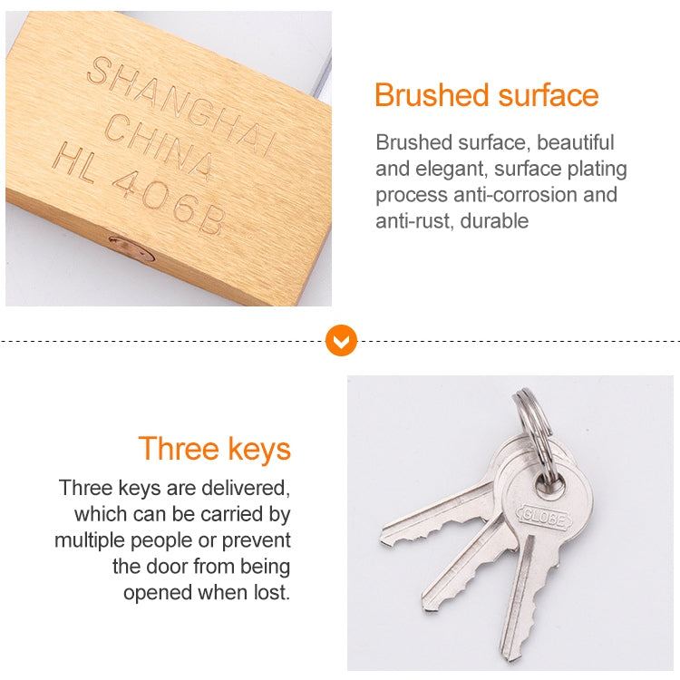 Copper Padlock Small Lock, Style: Long Lock Beam, 40mm Open, Long, 40mm Open
