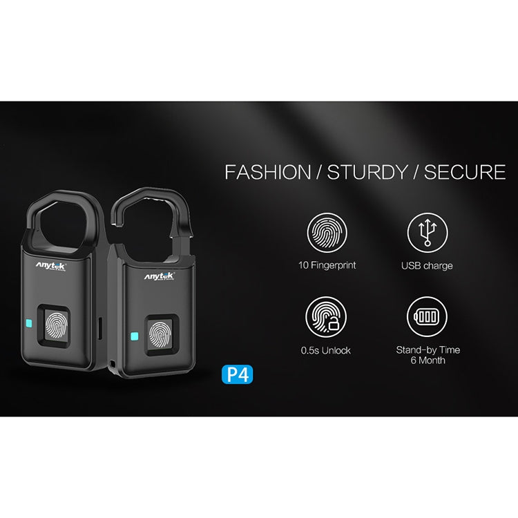 Anytek P4 Fingerprint Padlock - Smart Security Solution