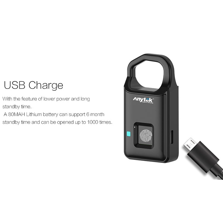 Anytek P4 Fingerprint Padlock - Smart Security Solution