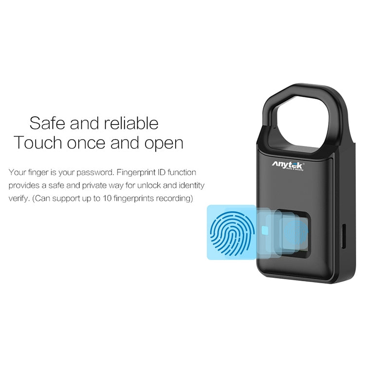 Anytek P4 Fingerprint Padlock - Smart Security Solution